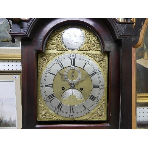 502 - A 19th century mahogany 8-day Longcase Clock, signed Rob't Martin, Glasgow, the 12in (30.5cm) brass ... 