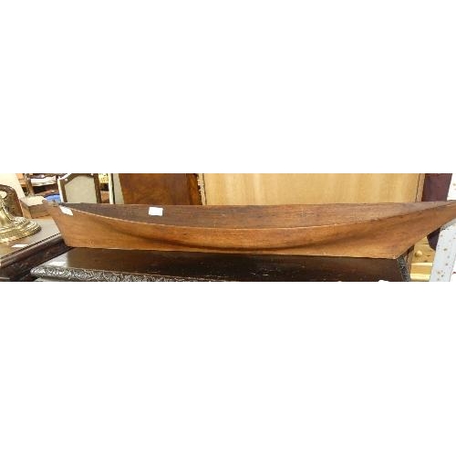 97 - A vintage wooden Boat Hull, width 42in x depth 7in (106cm x 18cm)