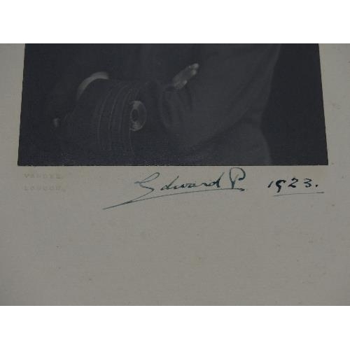 668 - An Edward VIII signed Photograph, in Naval uniform, signed in ink ''Edward P'' as the Prince of Wale... 