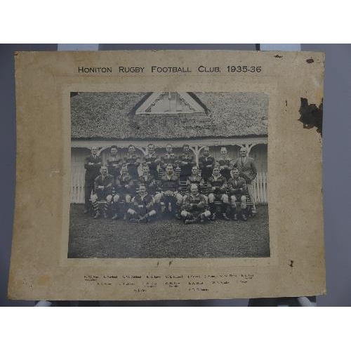 669 - C. H. 'Charlie' Beer (Devon, Exeter, Honiton Rugby Football Club) interest: a 9ct gold medal for Dev... 