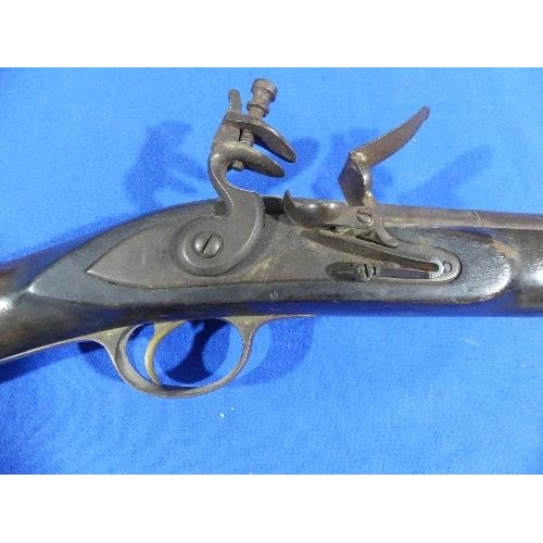 671 - Antique style flintlock Blunderbuss, marked 