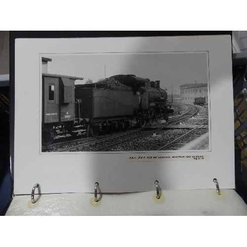 673 - Railways interest: a large quantity of professional black and white photographs (approx. 100) of loc... 