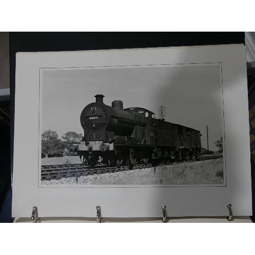 673 - Railways interest: a large quantity of professional black and white photographs (approx. 100) of loc... 