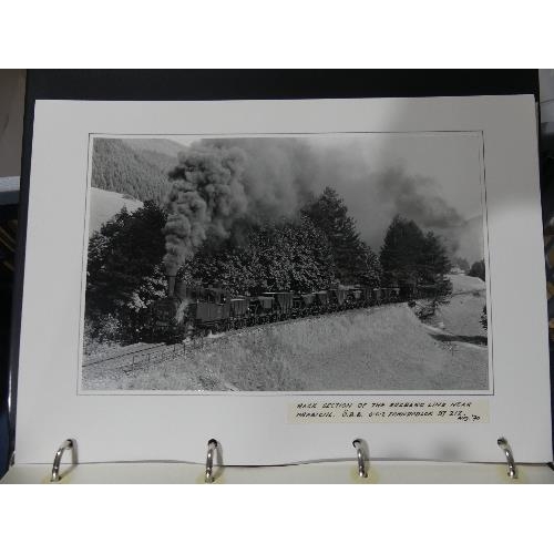 673 - Railways interest: a large quantity of professional black and white photographs (approx. 100) of loc... 