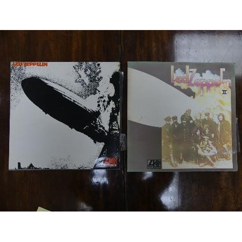 683 - Vinyl Records; Led Zeppelin I, 588 171 on Atlantic plum and orange label, orange writing on sleeve, ... 