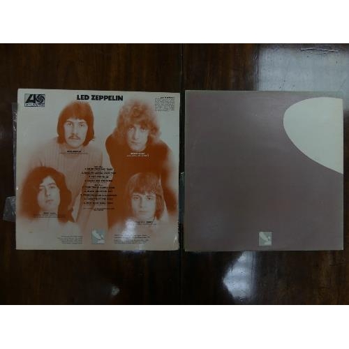 683 - Vinyl Records; Led Zeppelin I, 588 171 on Atlantic plum and orange label, orange writing on sleeve, ... 