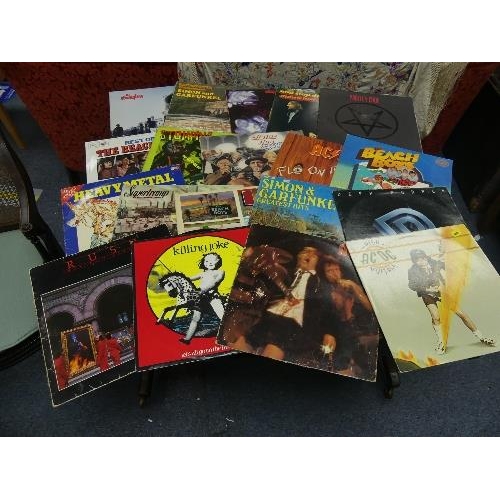 686 - Vinyl Records; A collection of mostly original Rock LP's, including Thun Lizzie 'Jailbreak' on Verti... 