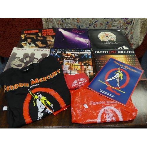 687 - Vinyl Records / Queen Memorabilia; A Freddie Mercury Tribute Concert Programme, Wembley Stadium Apri... 