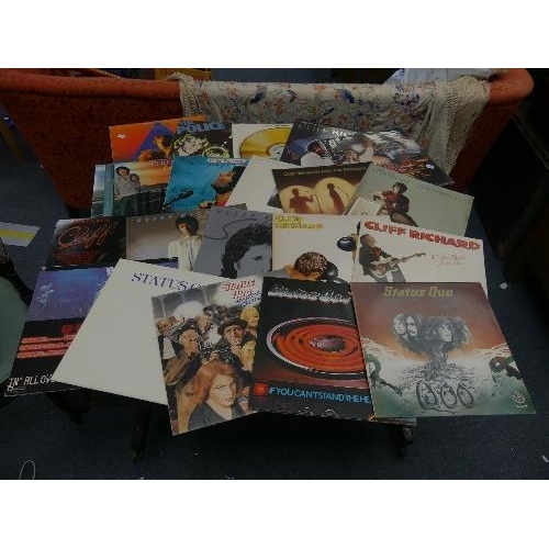 688 - Vinyl Records; A quantity of mainly original LP's and Singles, including The Police, Cliff Richard, ... 