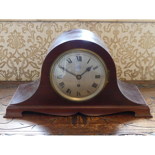 634 - An early 20thC 'Napoleon hat' Mantel Clock.