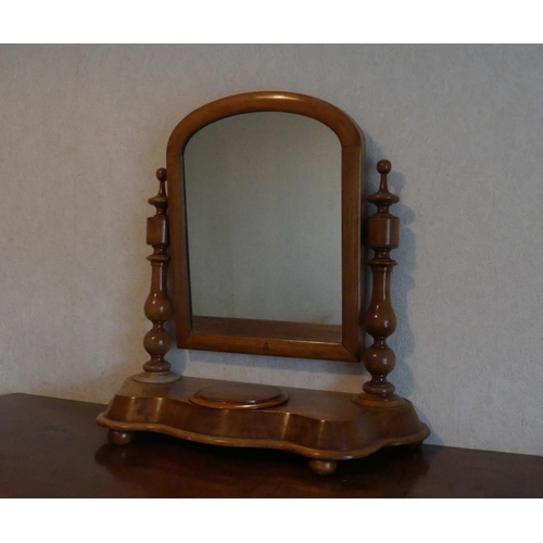 644 - A Victorian mahogany Toilet Mirror.