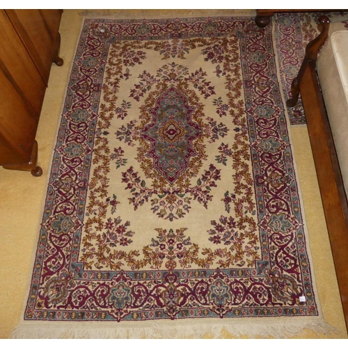 647 - A pair of Persian style Hearth Rugs, each 78in (198cm) long x 50in (127cm) wide (2)