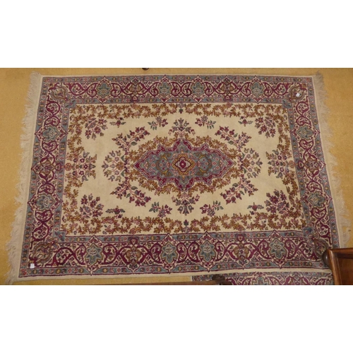 647 - A pair of Persian style Hearth Rugs, each 78in (198cm) long x 50in (127cm) wide (2)