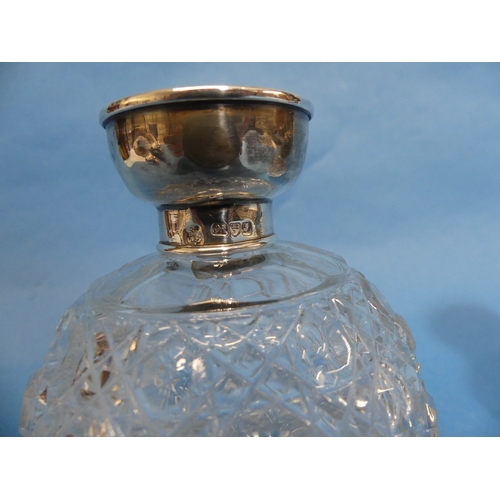 85 - A George V silver 'Aladdin Lamp' Table Lighter, by Joseph Braham, hallmarked London, 1914, a/f, serp... 