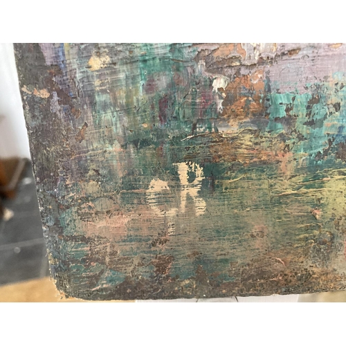 207 - G. Richards, Oil on Board, 'Whithorn Harbour', depicting the harbour and surroundings, initialled GR... 