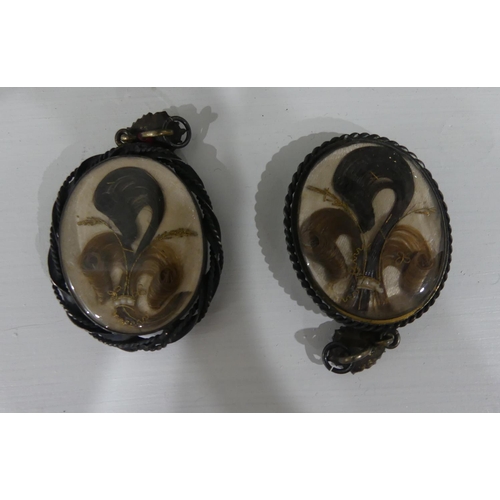 218 - A near pair of early Victorian Portrait Miniatures of children, with fair hair and white dresses, wa... 