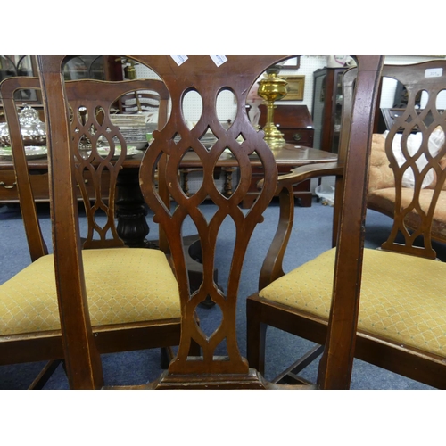 404 - A set of four Georgian-style dining chairs, together with a pair of dining chairs similar (6) a set ... 