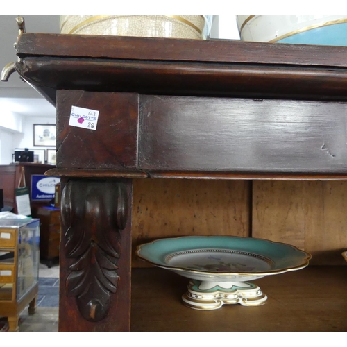 422 - A Victorian mahogany open Bookcase, 41in wide x 58in high x 14½in deep (104cm x 147.5cm x 37cm)