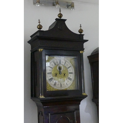 423 - Peter King, London, a mahogany 8-day longcase clock with two-weight movement striking on a bell, the... 