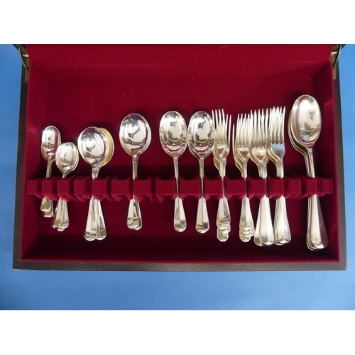 444 - A vintage 70-piece canteen of silver-plated Cutley, by Walker & Hall.