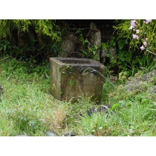 454 - Four reconstituted stone square Plant Pots, 15in x 15in (38cm x 38cm),Note; This lot can be Viewed a... 