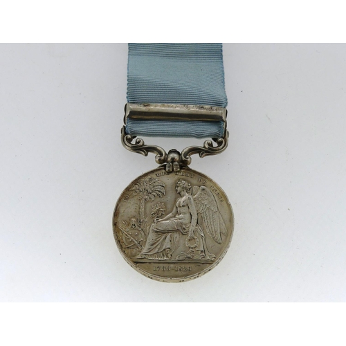 50 - Army of India Medal, 1851, named to Lieut. A. H. Ormsby. 1st Foot, with Ava clasp. Confirmed on the ... 