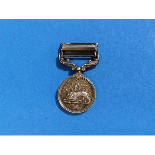 60 - South Africa Medal, 1879, miniature, with 1878-9 clasp, no ribbon.