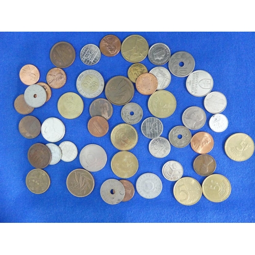 61 - A large quantity of All-World Coinage, mainly to mid 20thC, sorted into Countries, contained within ... 