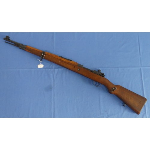 2 - A 1939 VZ24 Czechoslovakian Mauser Rifle, de-activated,  with cleaning rod and deactivation stamp an... 