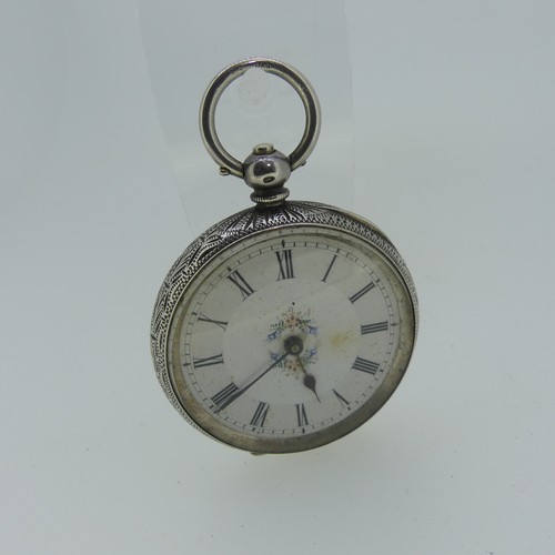 108 - A pretty early 20th century French silver Pocket Watch, marked 