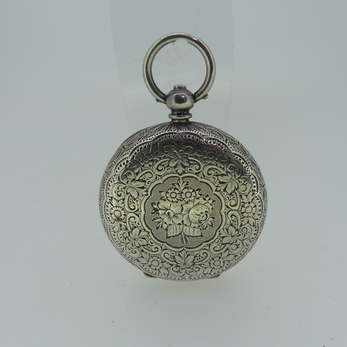 108 - A pretty early 20th century French silver Pocket Watch, marked 