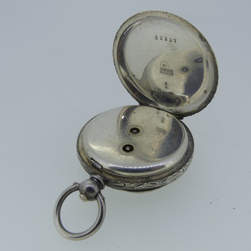 108 - A pretty early 20th century French silver Pocket Watch, marked 