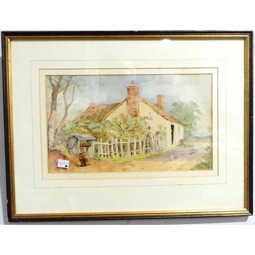 269 - Early 20th century school, Venice, a pair, watercolour, 27cm x 8.5cm, framed, together with six othe... 