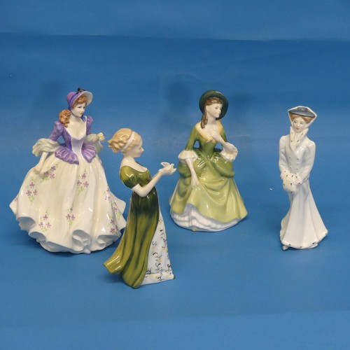 133 - A small quantity of Royal Doulton Ladies, to include Sweet Lilac, Veneta, Sarah in Winter and Sandra... 