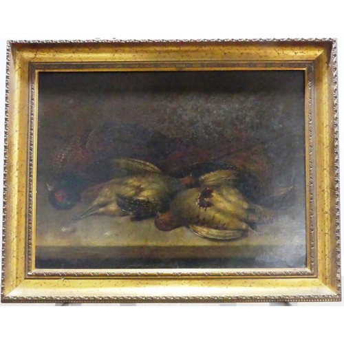 258 -  J. Coleman (English school, 19th century), A still life of dead game, oil on canvas, signed lower l... 