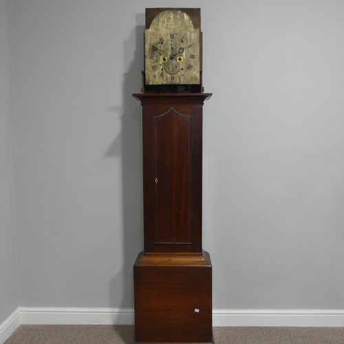 393 - Thomas Simson, Hertford, a mahogany 8-day longcase clock with two-weight movement striking on a bell... 