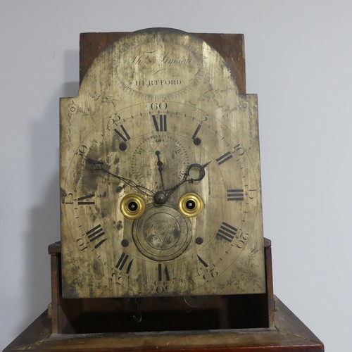 393 - Thomas Simson, Hertford, a mahogany 8-day longcase clock with two-weight movement striking on a bell... 