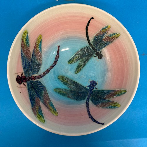 168 - A Dennis Chinaworks 'Dragonfly' Bowl, designed by Sally Tuffin, no.12, 21cm diameter, together with ... 