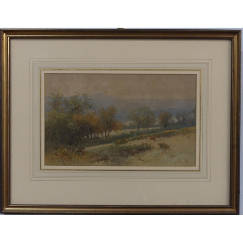 211 - Alfred Leyman (British, 1856-1933), Near Beech Avenue, Nr. Honiton, watercolour, signed, dated 1888,... 