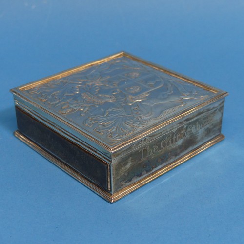 68 - 'The Worshipful Company of Goldsmiths'; A George V silver Cigarette Box, by Garrard & Co Ltd., h... 