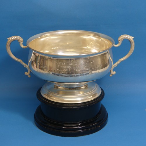 75 - An Edwardian silver two handled Trophy Cup, by Mappin & Webb, hallmarked London, 1906, of c... 