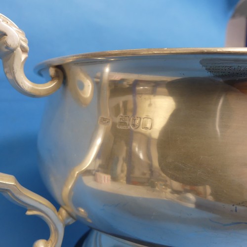 75 - An Edwardian silver two handled Trophy Cup, by Mappin & Webb, hallmarked London, 1906, of c... 