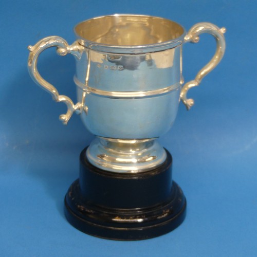 79 - A small George VI silver two handled Trophy Cup, by William Hutton & Sons Ltd., hallmarked Birmi... 