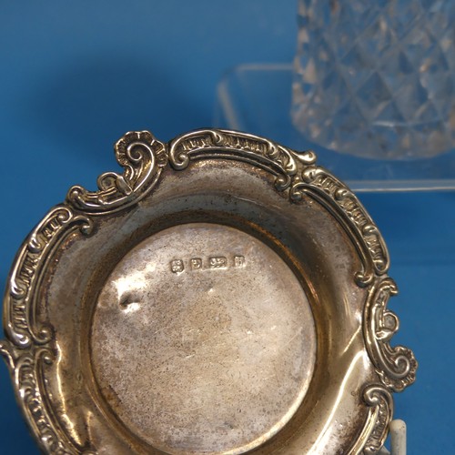 85 - A small Edwardian silver Pin Tray, by John Rose, hallmarked Birmingham, 1903, decorated with cherubs... 