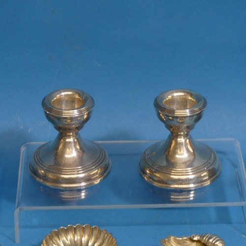 59 - A small quantity of Silver and Silver Plate, including a George V silver mounted ring case, Birmingh... 