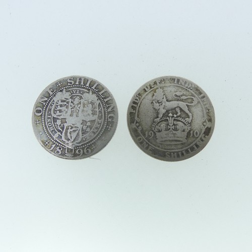 94 - A Charles I silver Shilling, with Portcullis mint mark, together with two Elizabeth I silver sixpenc... 