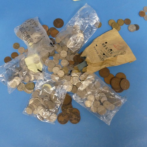 91 - A Quantity of Mixed Coins, including decimal and pre decimal coins, contained in two tins (a lot)... 