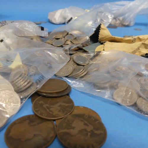 91 - A Quantity of Mixed Coins, including decimal and pre decimal coins, contained in two tins (a lot)... 