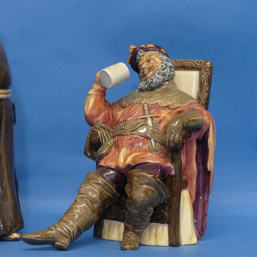 72 - A Royal Doulton figure of 'The Foaming Quart', together with the 'Jovial Monk', each with factory ma... 