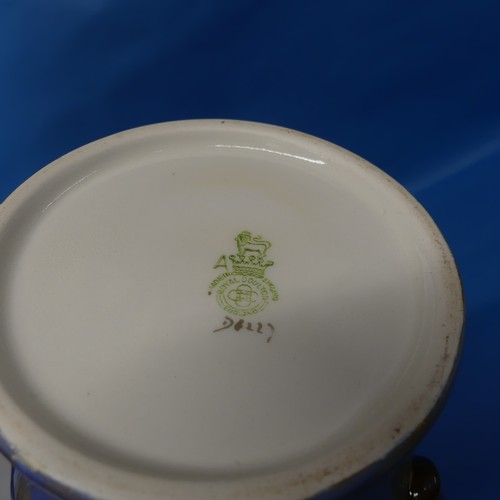 73 - A Royal Doulton floral pattern Jug, with factory marks and numbered D8227 to base, H 21cm.... 